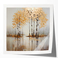 Abstract landscape wall art print showcasing vibrant colors and dynamic shapes, presented in a glossy finish, ideal for modern home decor and artistic expression.