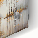 Close-up of vibrant abstract landscape wall art, featuring rich colors and fluid patterns, designed for acrylic glass display, enhancing modern decor.