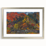 Man on the River Bank - Vibrant Expressionist Landscape Wall Art