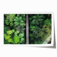 Vibrant landscape bridge print on rolled canvas, showcasing intricate details and rich colors, elegantly packaged in a protective cardboard tube for art enthusiasts.