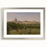 Realism Art Prints - View of Rome from Monte Pincio Landscape Canvas