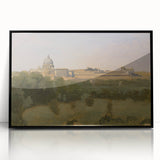 Realism Art Prints - View of Rome from Monte Pincio Landscape Canvas