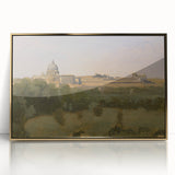 Realism Art Prints - View of Rome from Monte Pincio Landscape Canvas