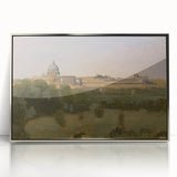 Realism Art Prints - View of Rome from Monte Pincio Landscape Canvas