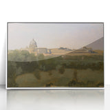 Realism Art Prints - View of Rome from Monte Pincio Landscape Canvas