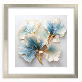 Abstract floral wall art framed in silver with a mat, showcasing vibrant colors and intricate designs, perfect for enhancing modern home decor.