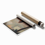 Impressionist Wall Art - Man Leaning on a Parapet - Seurat’s Reflective Art Print