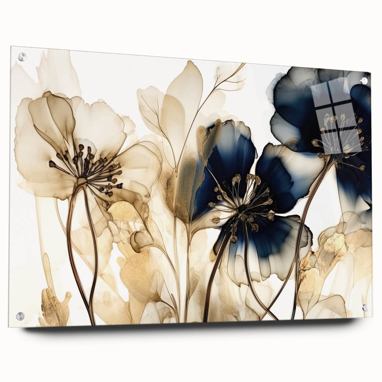 Elegant Floral Living Room Wall Art – Modern Botanical Canvas