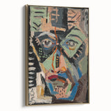 Man’s Face - Bold and Vibrant Expressionist Portrait by Weisz-Kubínčan