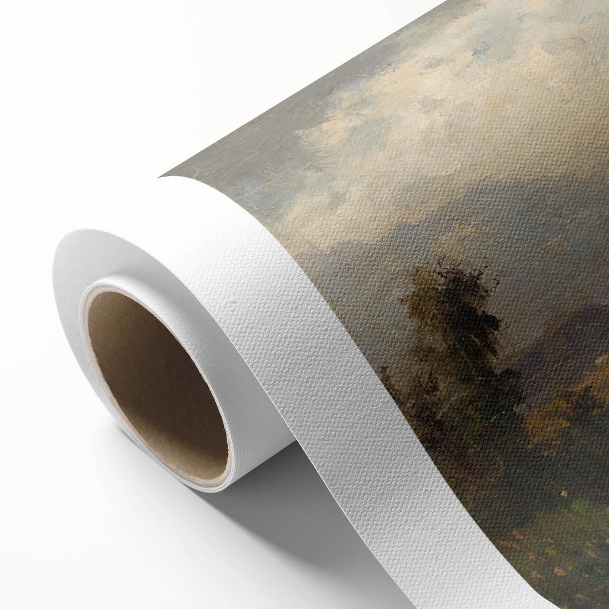 Modern Landscape Art with Serene Fisherman Scene - Modern Wall Decor