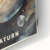 STEM Learning Wall Art - Saturn Planet Educational Space Poster