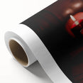 Art deco poster featuring an autumnal scene with orange and brown hues on rolled canvas, suitable for nursery wall art.