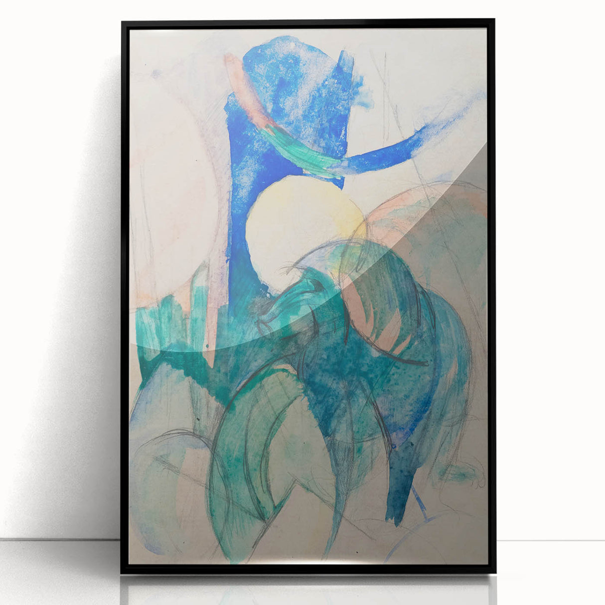 Franz Marc's Mandrill - Abstract Expressionist Animal Art Print
