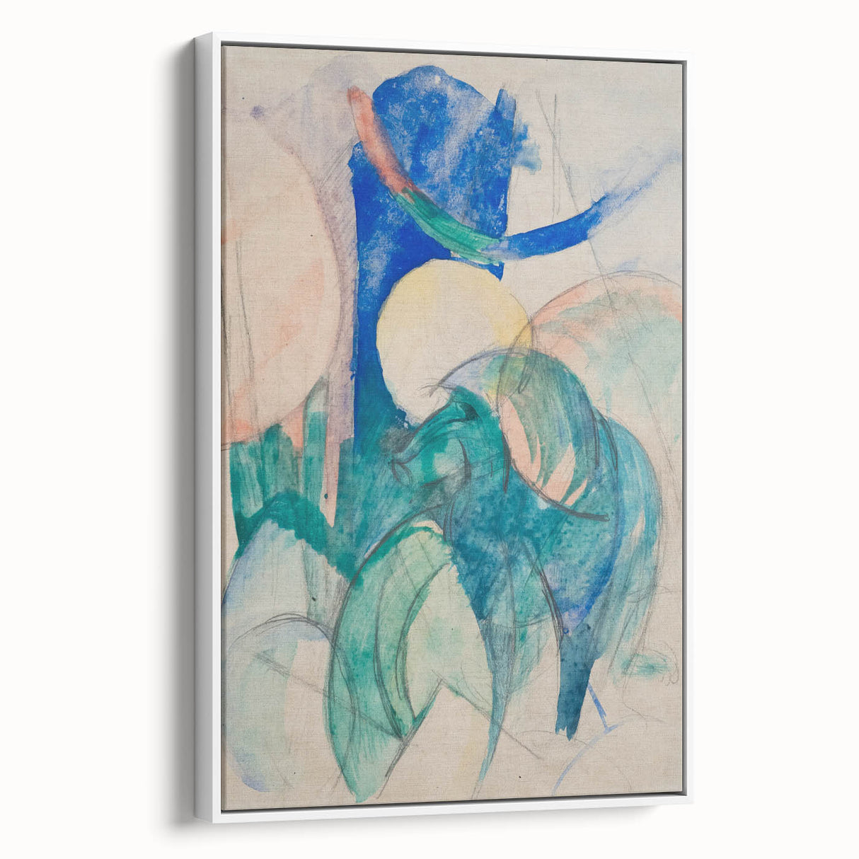 Franz Marc's Mandrill - Abstract Expressionist Animal Art Print