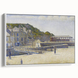 Port-en-Bessin by Seurat: Coastal Pointillist Impressionist Wall Art Print