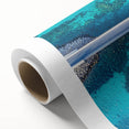 Landscape bridge design on rolled canvas with vibrant colors and intricate details, encapsulated in a protective cardboard tube for safe shipping. Perfect for home decor enthusiasts and art lovers seeking unique wall art pieces.