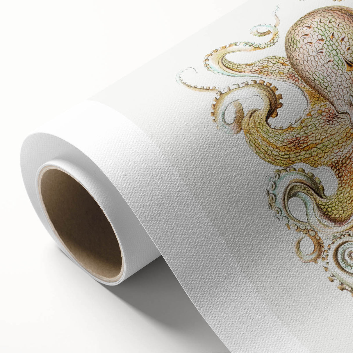 Vintage Octopus Illustration - Modern Wall Art with Marine Life Charm