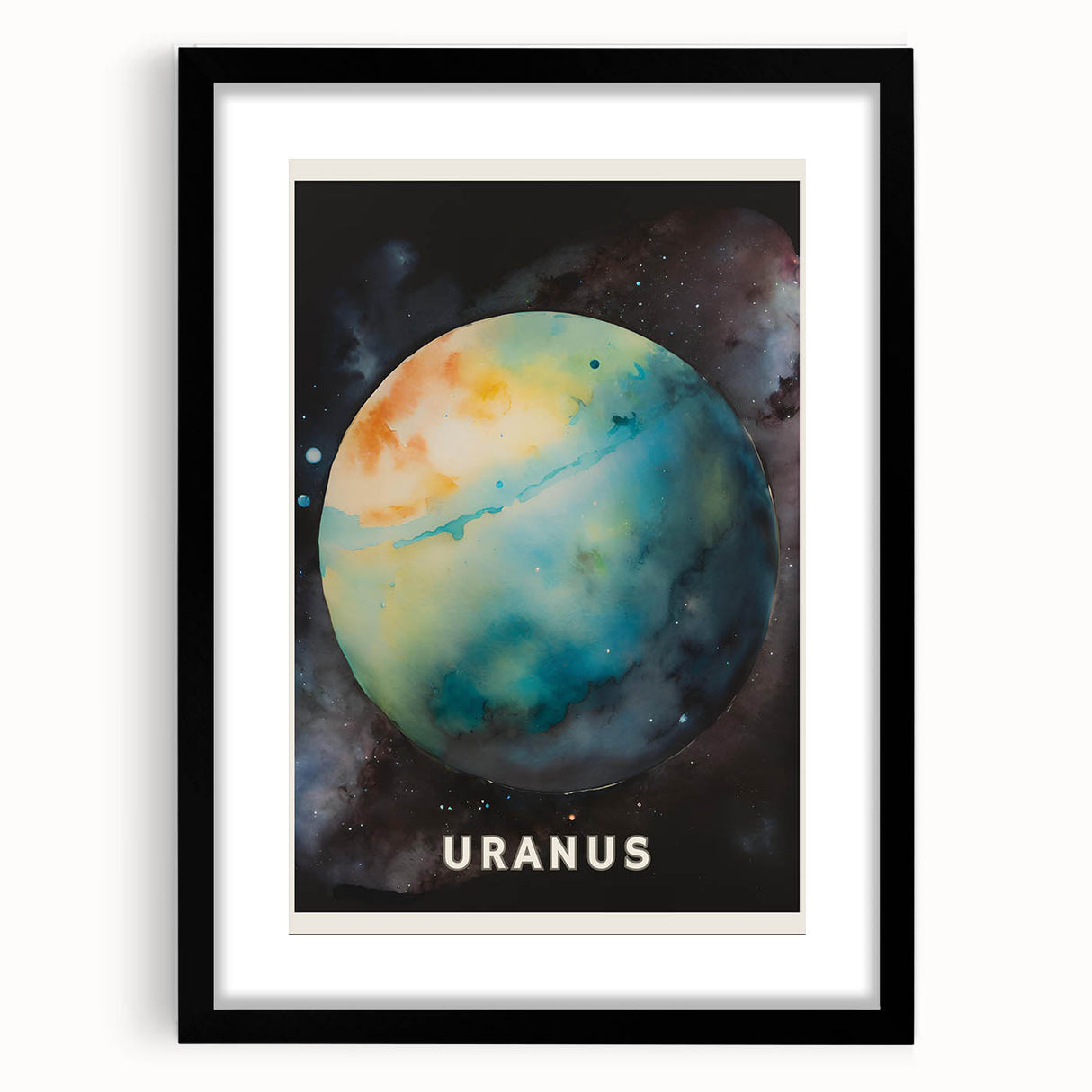 Classroom Educational Posters - Uranus Planet Space Art Print