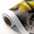 Abstract figurative rolled canvas artwork showcasing vibrant colors and dynamic shapes, elegantly packaged in a protective cardboard tube for easy display.