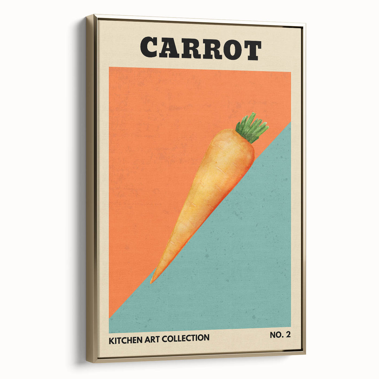 Framed canvas featuring a vintage poster art of assorted fruits in black, ideal for bedroom wall decor.