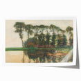 Farmstead Reflections: Modern Wall Art with Nature's Serenity