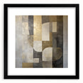 Abstract geometric frame in matte black, showcasing a modern design ideal for contemporary decor. Perfect for displaying artwork or photographs in a stylish setting.