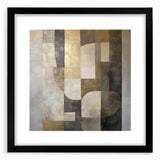 Abstract geometric frame in matte black, showcasing a modern design ideal for contemporary decor. Perfect for displaying artwork or photographs in a stylish setting.