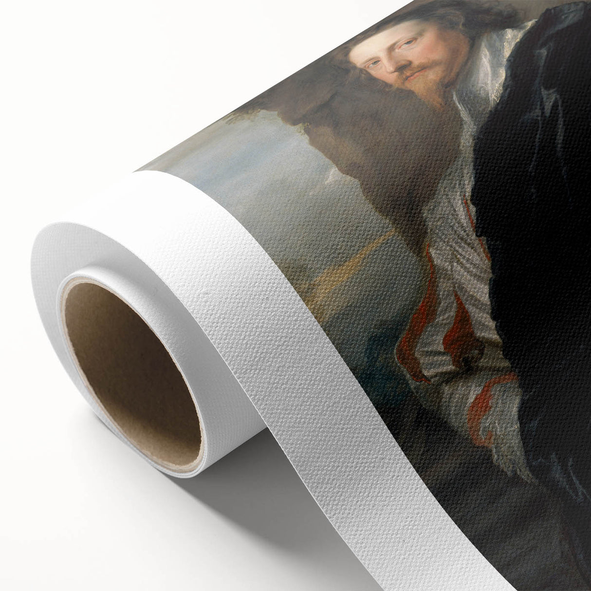 Baroque Art Portrait - Classic Historical Print of Noble Elegance