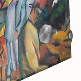 Expressionist Zoo Scene – Vibrant Abstract Zoological Garden Wall Art