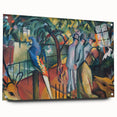 Expressionist Zoo Scene – Vibrant Abstract Zoological Garden Wall Art