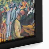 Expressionist Zoo Scene – Vibrant Abstract Zoological Garden Wall Art