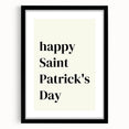 St. Patrick’s Day Wall Art - Minimalist Irish Typography Print