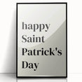 St. Patrick’s Day Wall Art - Minimalist Irish Typography Print