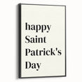 St. Patrick’s Day Wall Art - Minimalist Irish Typography Print