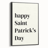 St. Patrick’s Day Wall Art - Minimalist Irish Typography Print