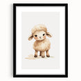 Sweet Fluffy Lamb Nursery Wall Art - Baby Room Decor Print