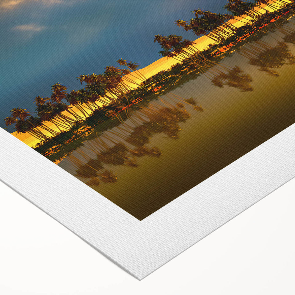 Art deco poster of an Algerian landscape in earth tones on rolled canvas, suitable for dining room decor.