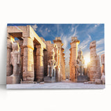 Large black and white stretched canvas of Egyptian scenery, ideal for kitchen wall art or bedroom decor.