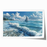 Acrylic print of an African landscape with vibrant sunset hues, ideal for dining room wall art.