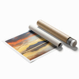 Extra large rolled print featuring a scenic Mauritius landscape with vibrant floral elements.
