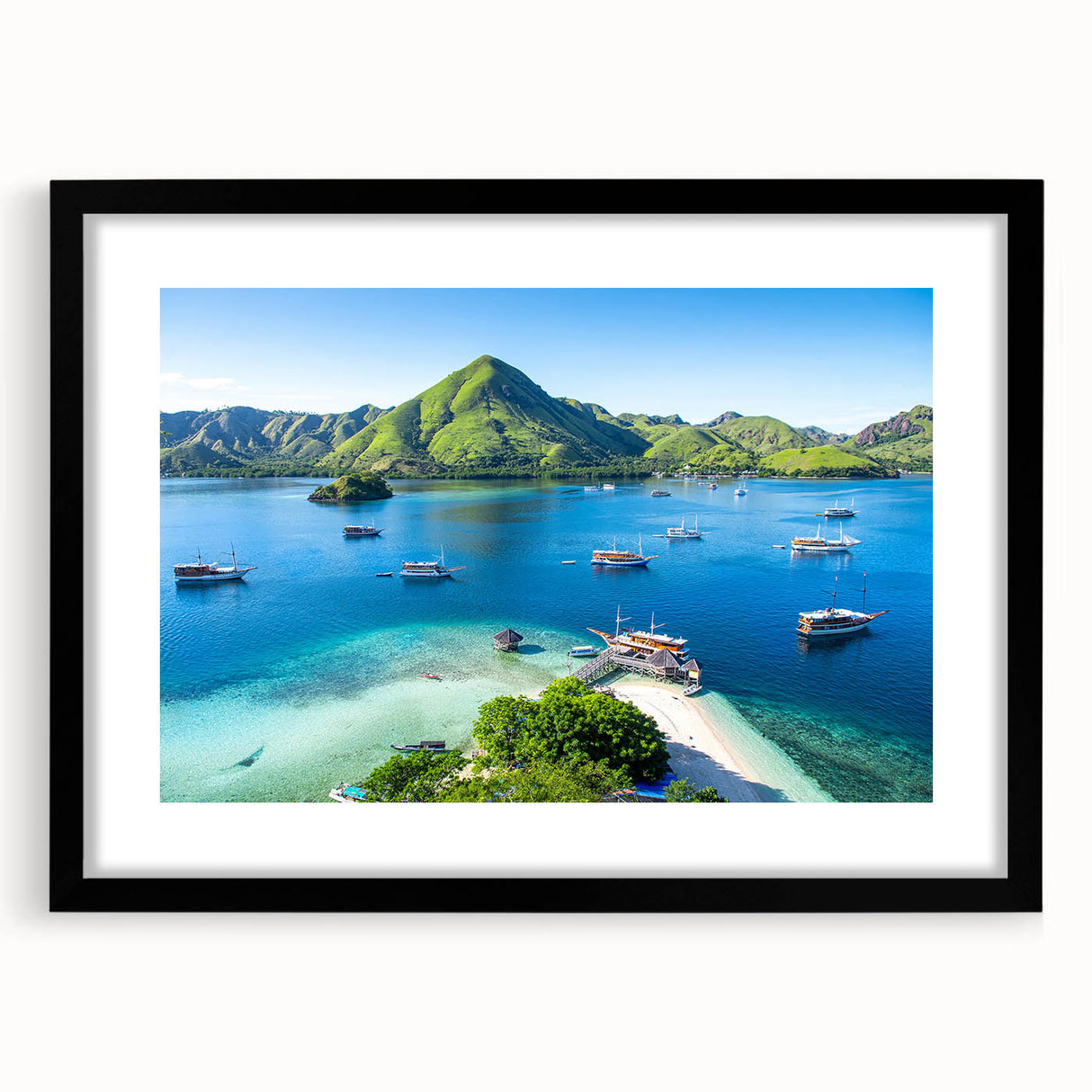 Extra large abstract art print featuring vibrant.