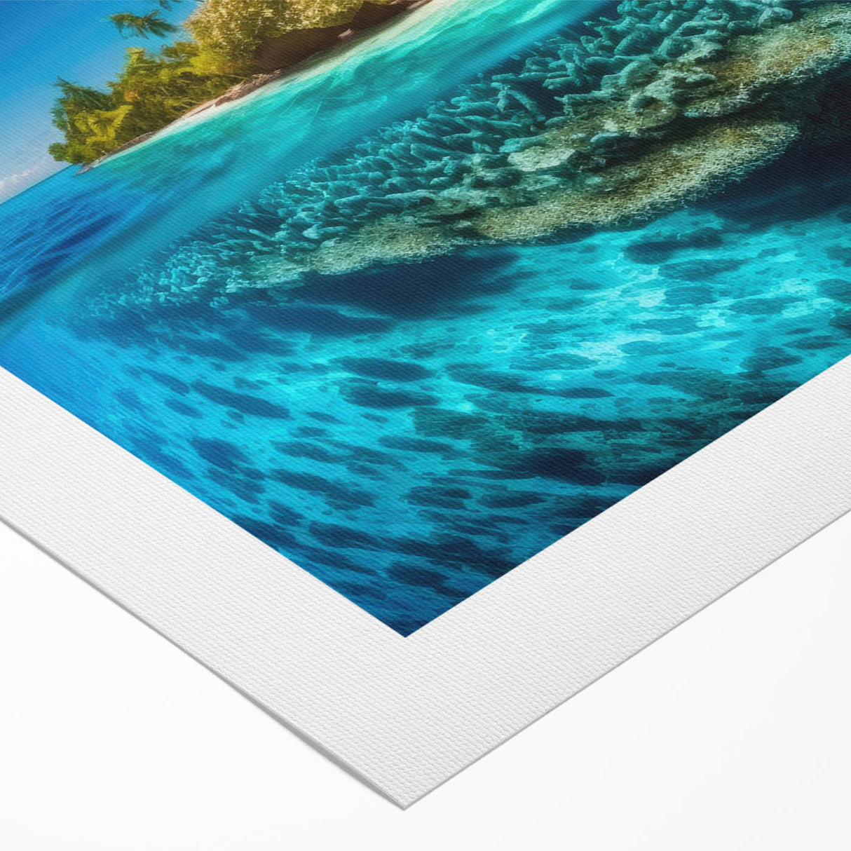 Art deco poster featuring a Malaysian landscape in muted green and blue tones on rolled canvas.
