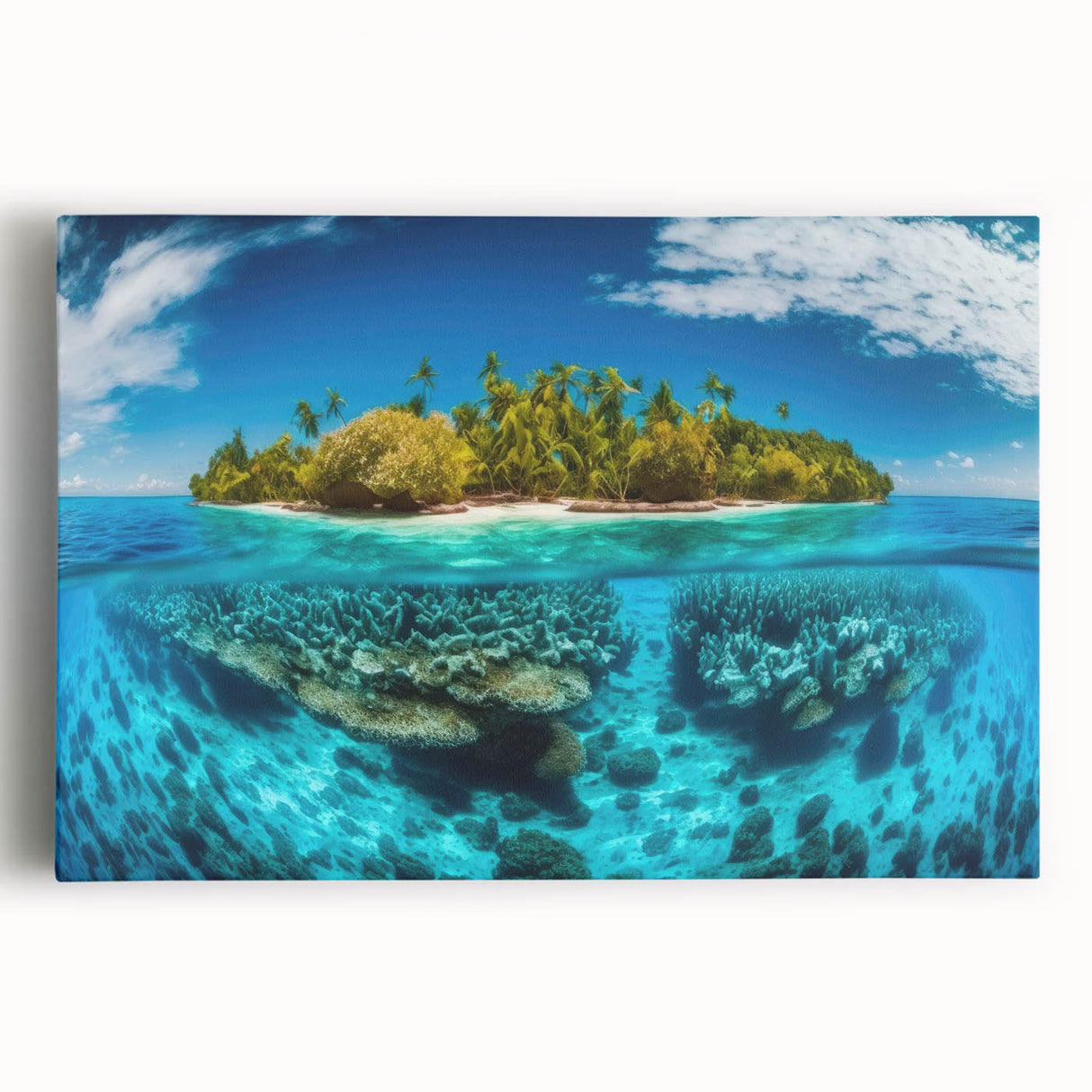 Large black and white photo of Malaysian landscape on stretched canvas, ideal for kitchen wall art.