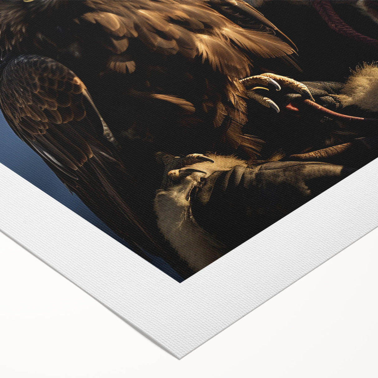 Art deco poster featuring a minimalist Mongolian landscape in muted earth tones on rolled canvas.