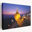 Large canvas print of a Myanmar landscape in muted earth tones, suitable for kitchen wall art.