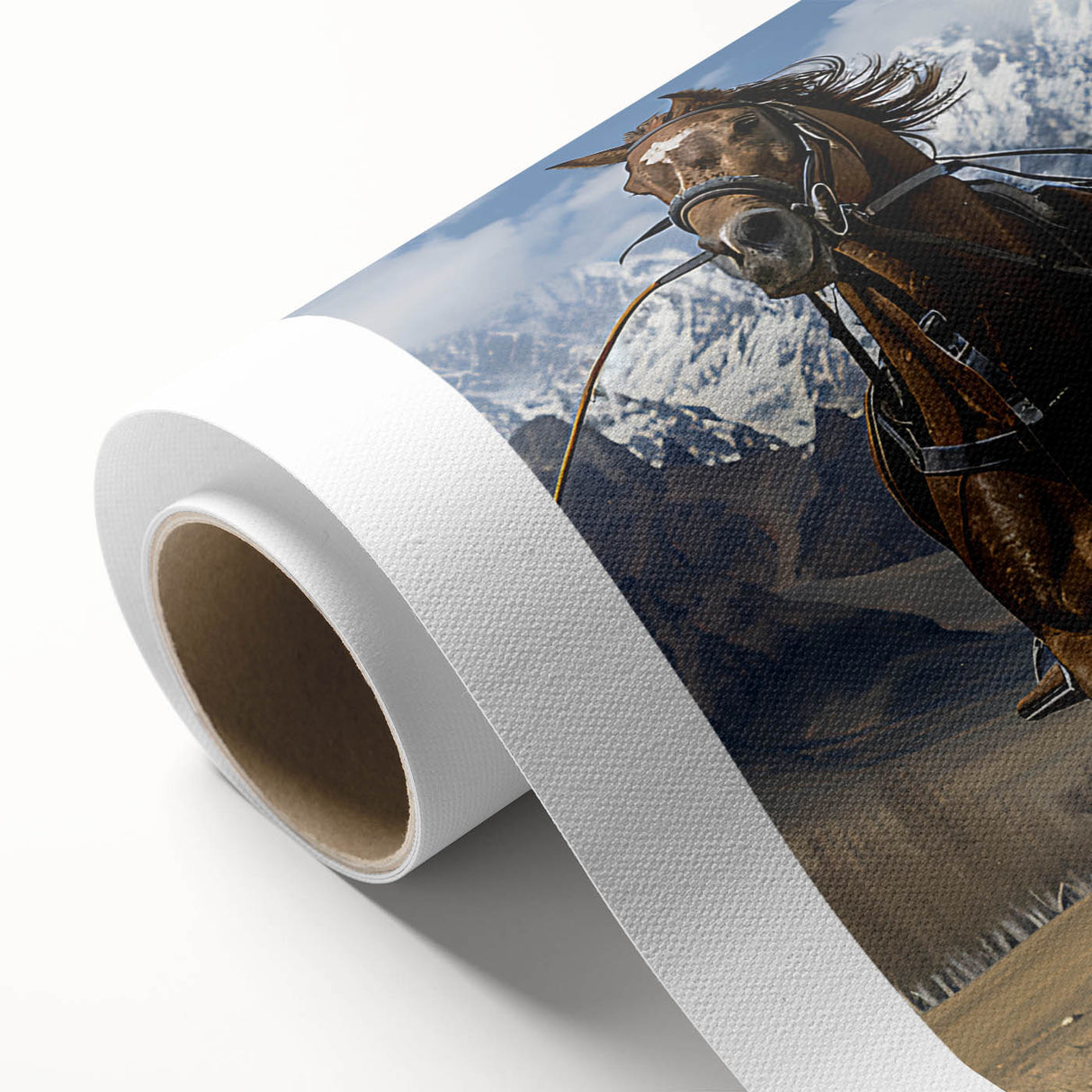 Art deco poster of a serene Pakistani landscape on rolled canvas, ideal for nursery wall art or dining room ambiance.