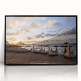 Large abstract wall art depicting a Taiwanese landscape in black and white tones on framed acrylic.
