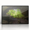 Large abstract wall art depicting Tasmania scenery in muted earth tones on framed acrylic.