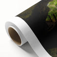 Art Deco poster of Tasmania scenery in pastel shades on rolled canvas, ideal for nursery wall art.