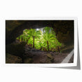 Extra large rolled print of Tasmania scenery with vibrant green and blue tones, suitable for dining room wall art.